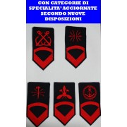 Gradi (paio)  per uniforme ordinaria invernale (O.I.) da Scp  3^ classe (tutte le categorie) - aggiornati secondo le nuove disposizioni